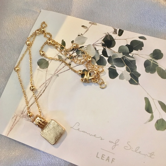 Malachite Beaded Pendent Gold Choker Necklace - Picture 7 of 8